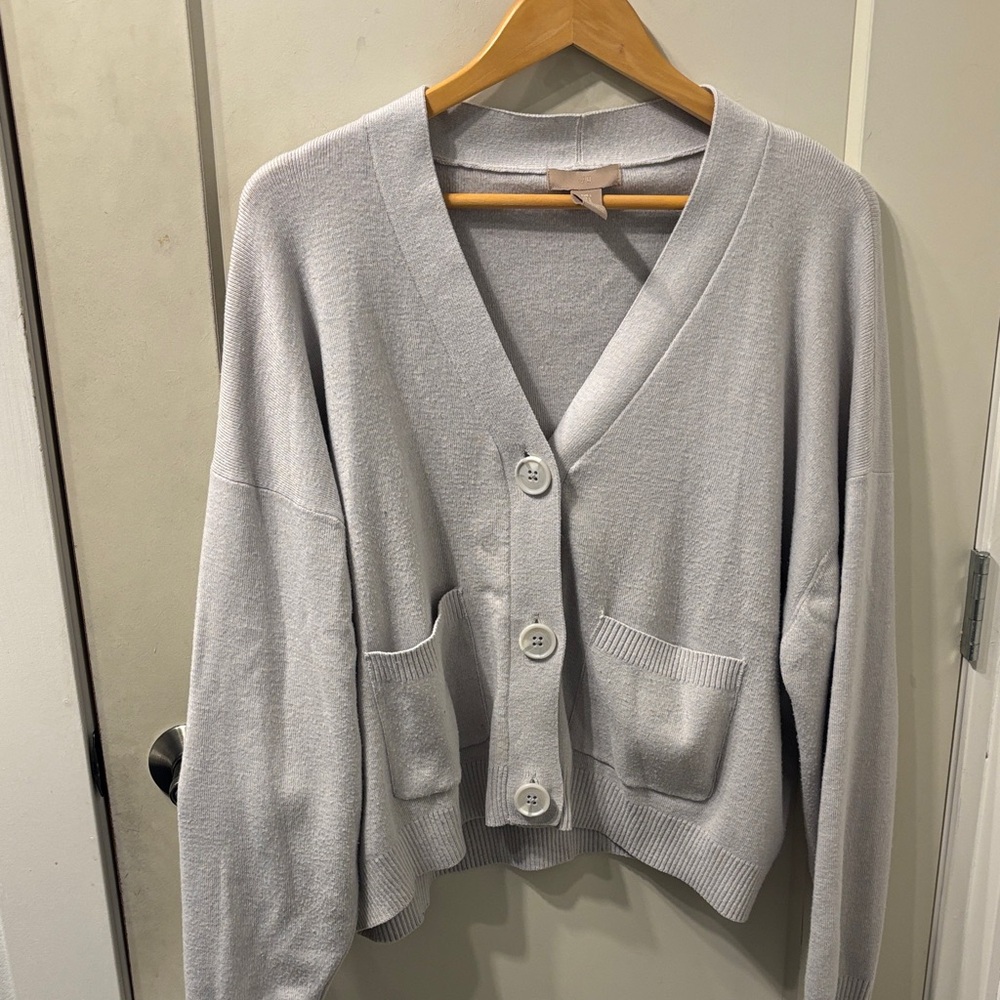H&M Light Gray/Taupe Women's Cardigan